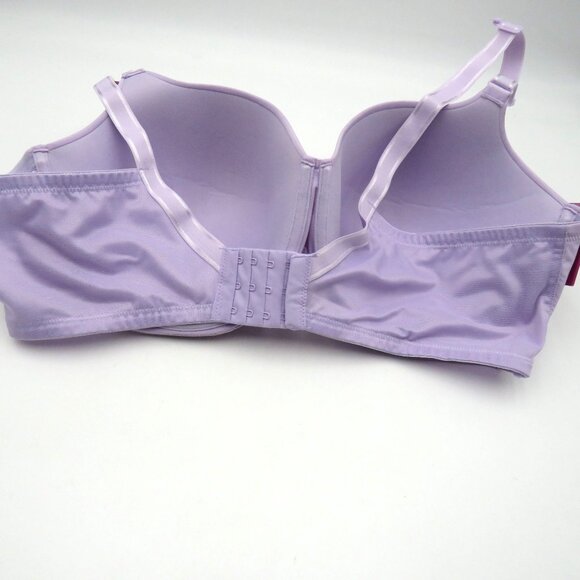 Fruit Of The Loom Bra Size 46D Purple Fit for Me Full Coverage Underwire New - Picture 4 of 8